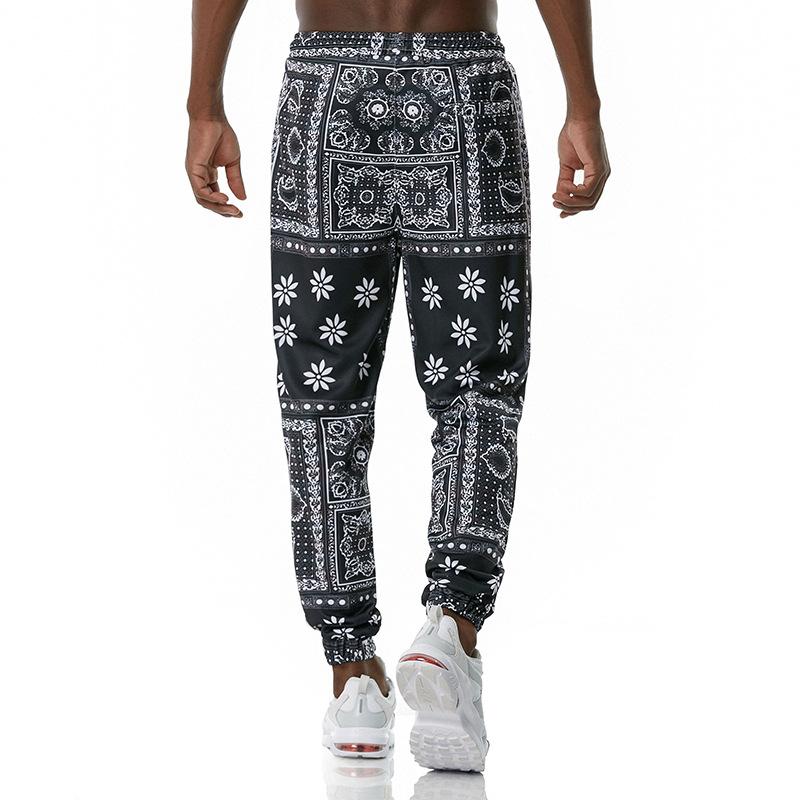 Men's 3D Leopard Print Retro Printing Casual Sports Jogger Pants