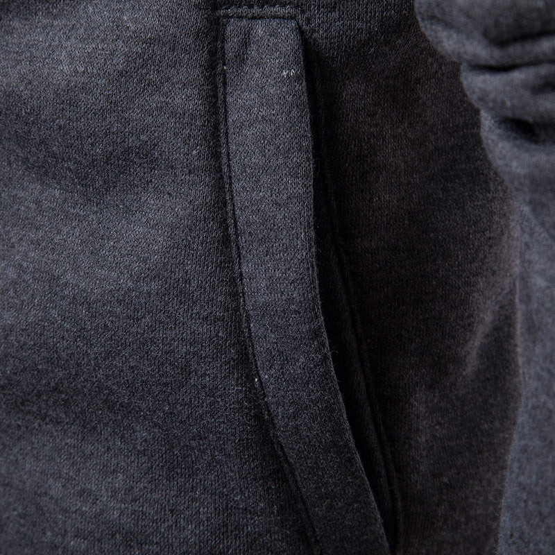 Men's Color Blocking Hooded Cardigan Long Sleeve Sweaters