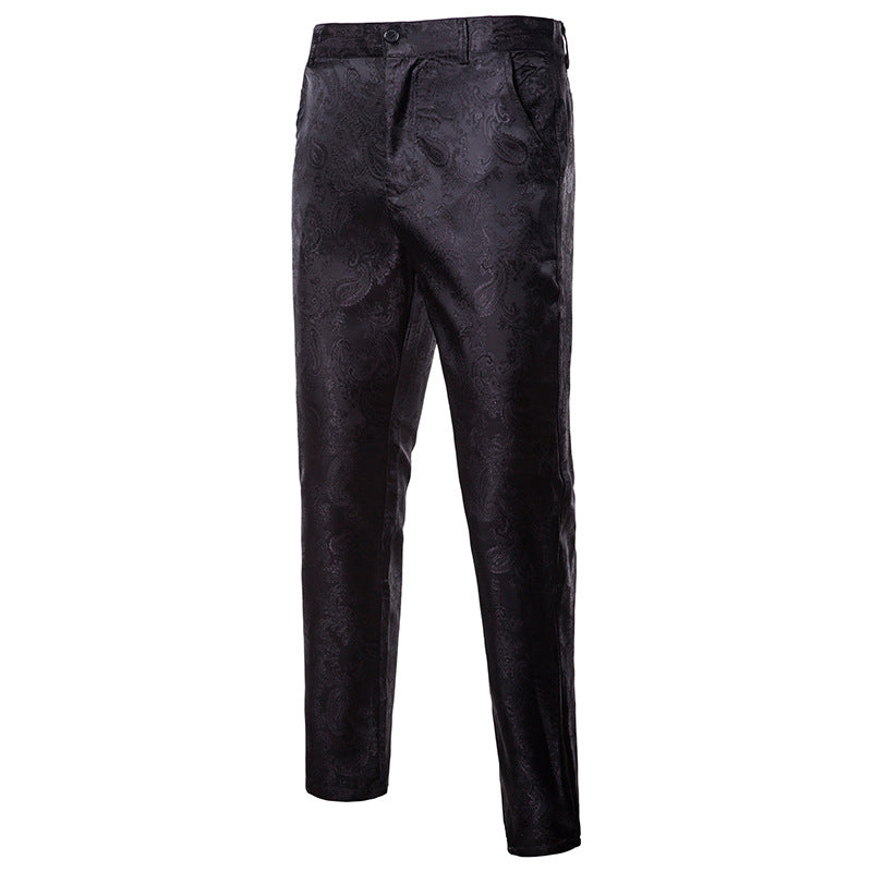 Men's Sequins Slim Trousers Pants