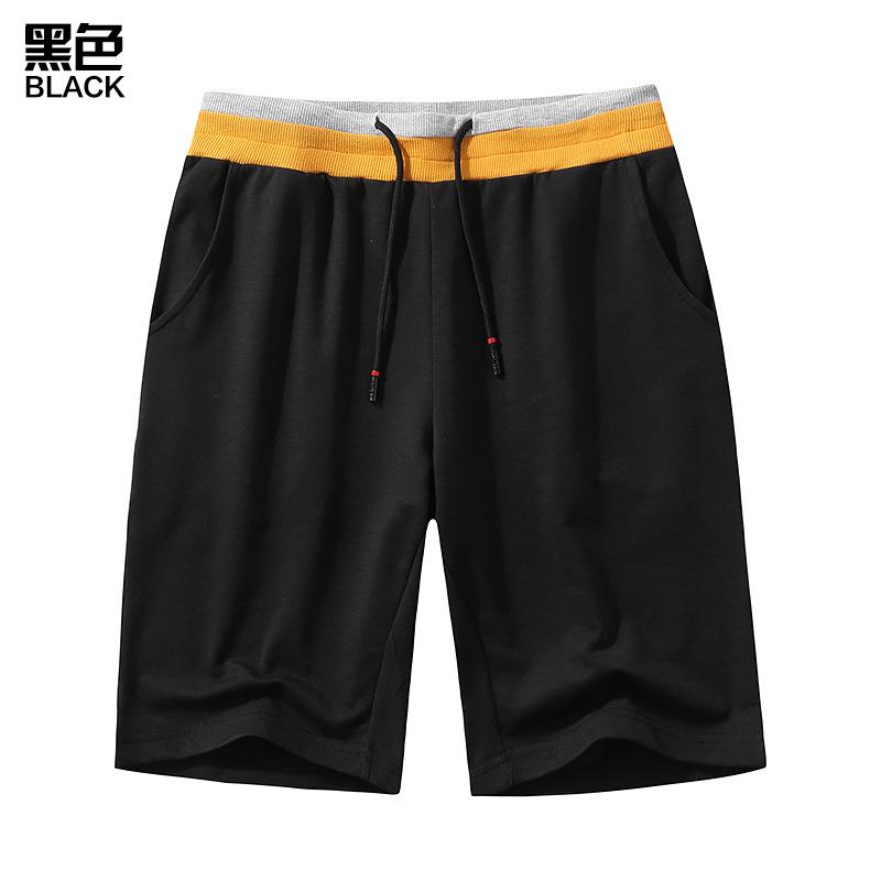 Men's Casual Cotton Elasticity Jogging Sports Drawstring Knitting Shorts