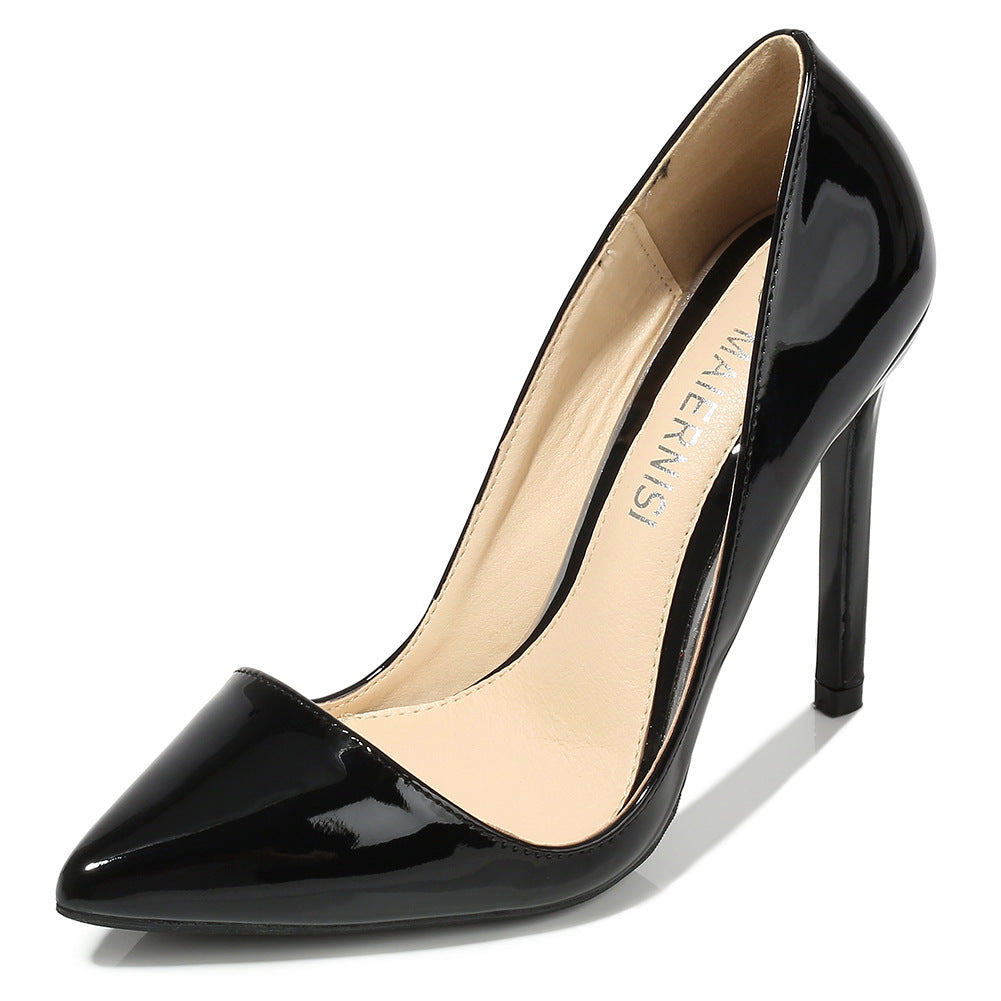 Ladies Pointed Toe Shallow Stiletto Heel Pumps