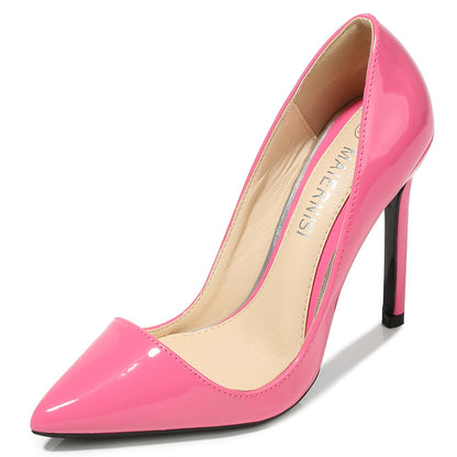 Ladies Pointed Toe Shallow Stiletto Heel Pumps