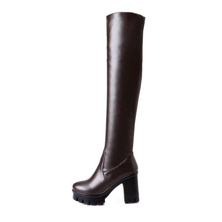 Ladies High Heel Over the Knee High Boots