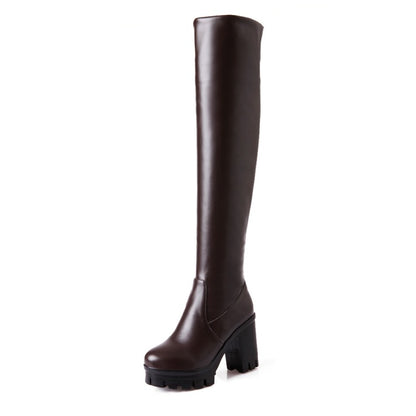 Ladies High Heel Over the Knee High Boots