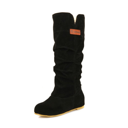 Flock Inside Heighten Mid Calf Boots for Women