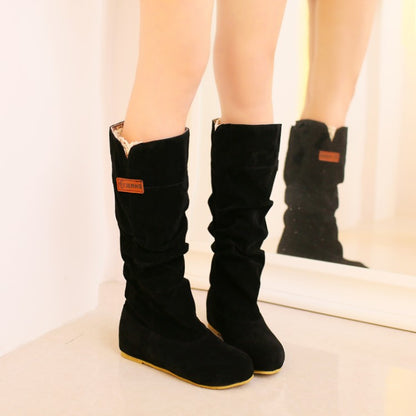 Flock Inside Heighten Mid Calf Boots for Women