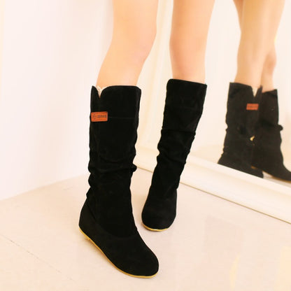 Flock Inside Heighten Mid Calf Boots for Women