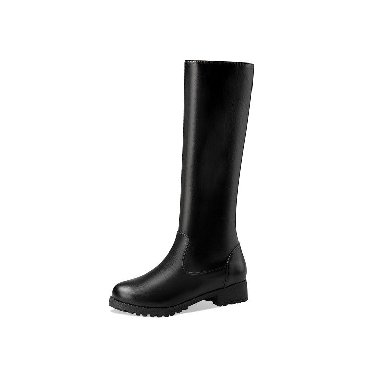 Side Zippers Mid Calf Boots for Women