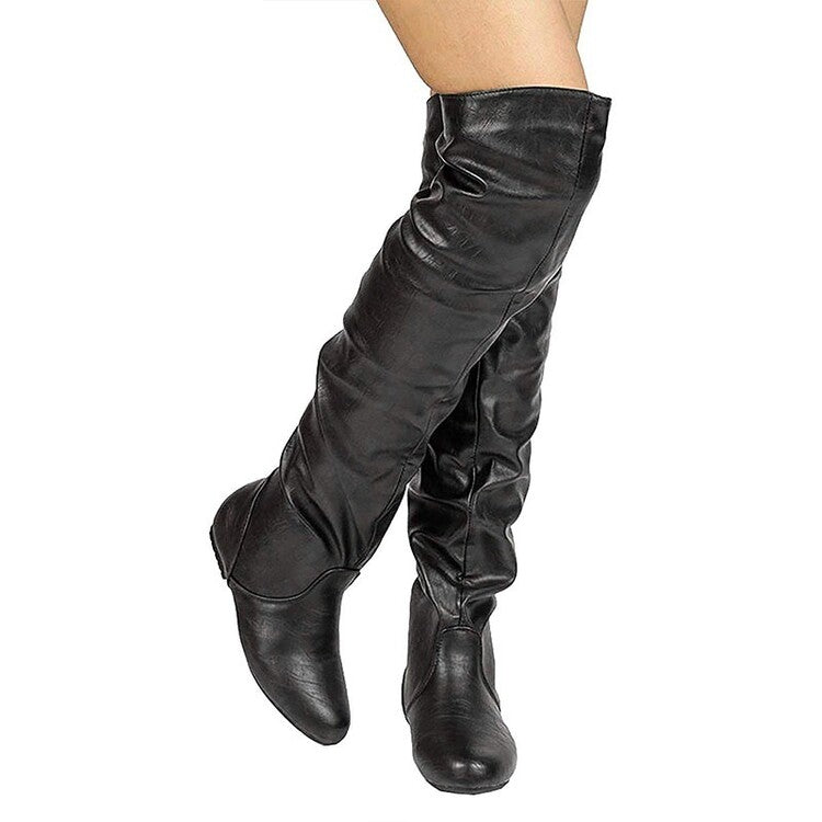 Inside Heighten Wedge Heel Over the Knee Boots for Women