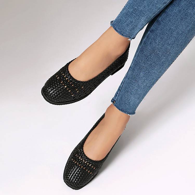 Women's Weave Mesh Ballet Flats