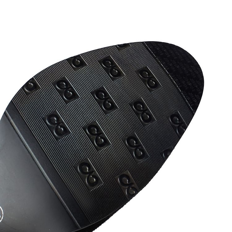 Women's Studded Round Toe High Heel Mid Calf Boots