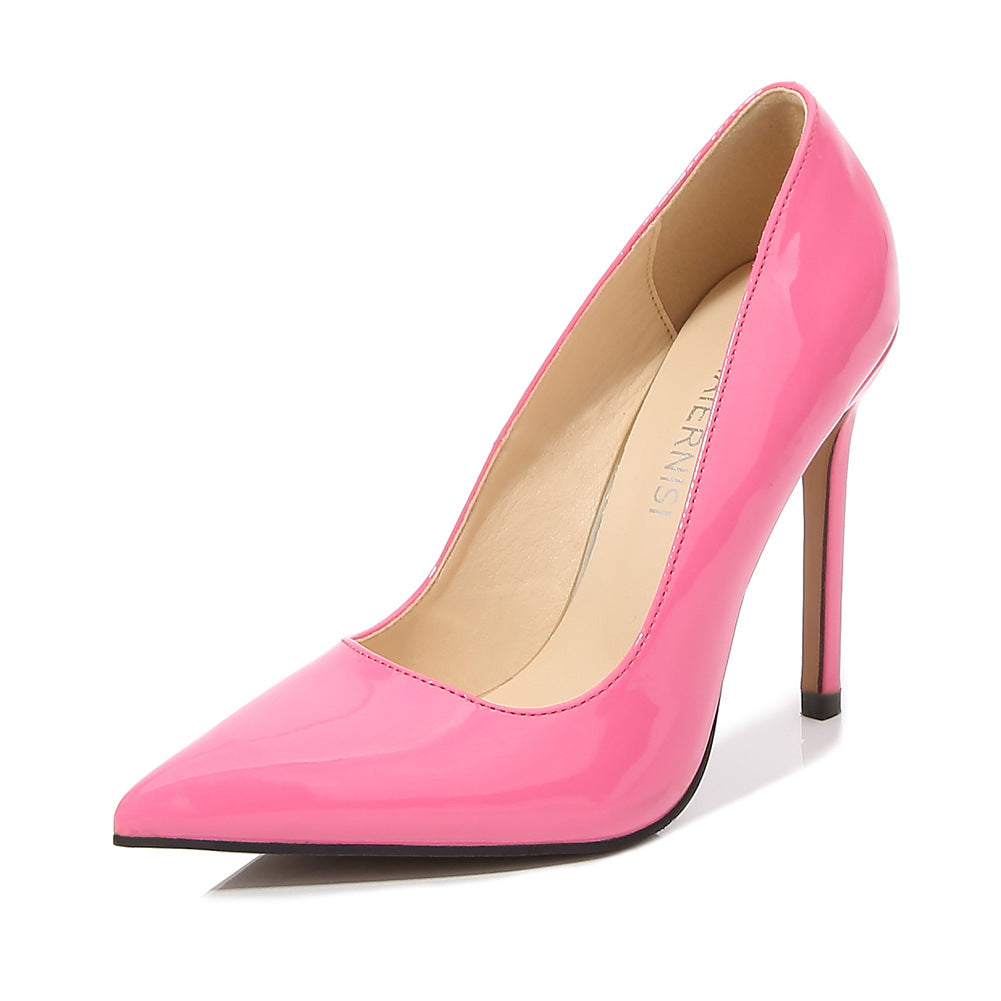 Ladies Pointed Toe Shallow Stiletto Heel Pumps