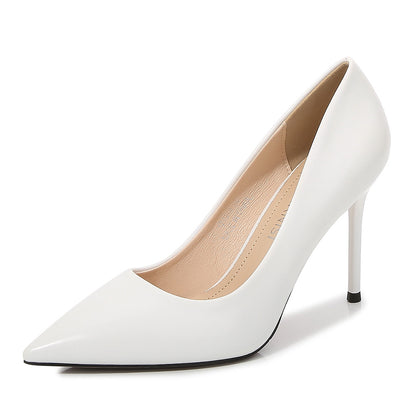 Ladies Pointed Toe Shallow Stiletto Heel Pumps