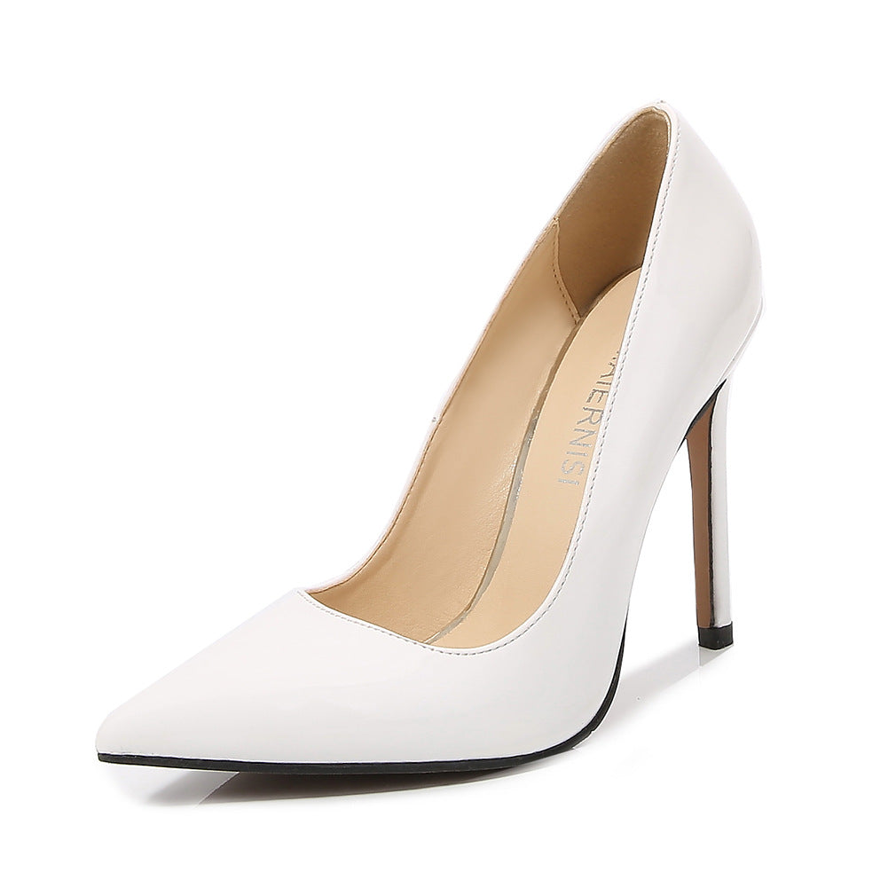 Ladies Pointed Toe Shallow Stiletto Heel Pumps