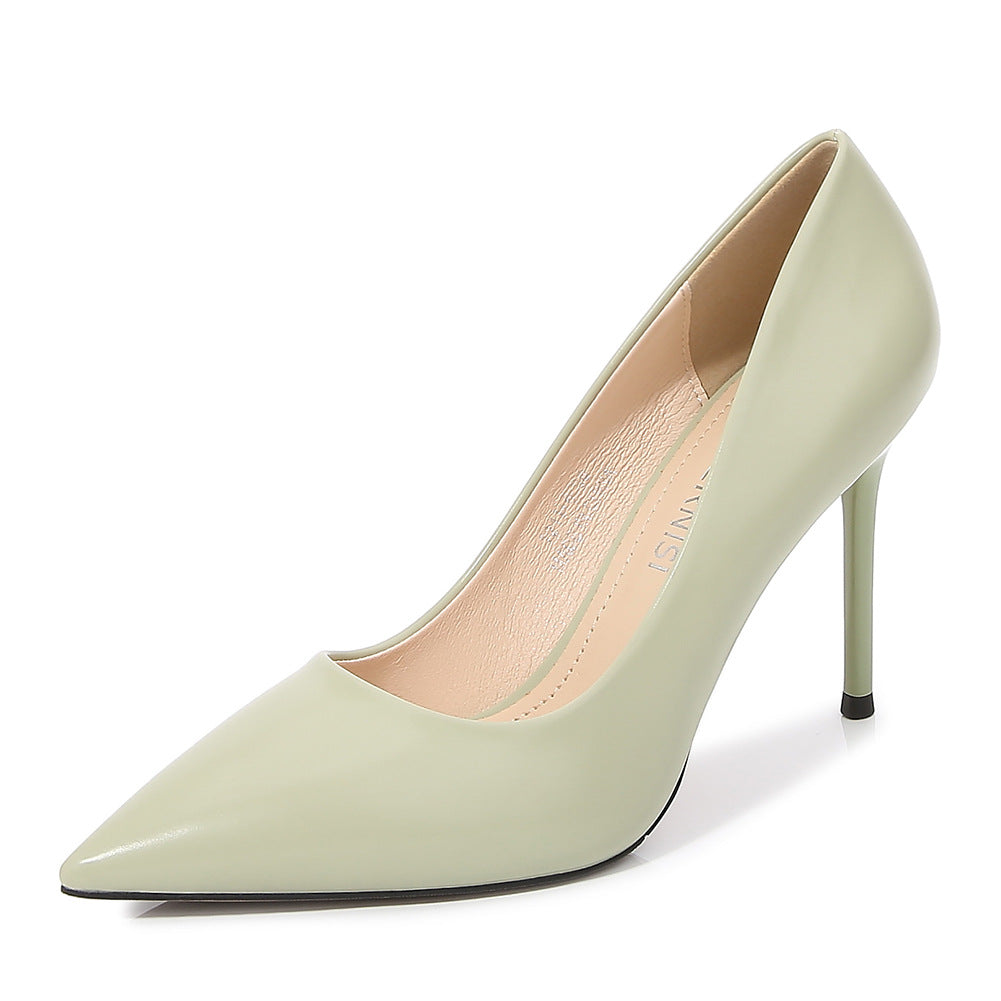 Ladies Pointed Toe Shallow Stiletto Heel Pumps