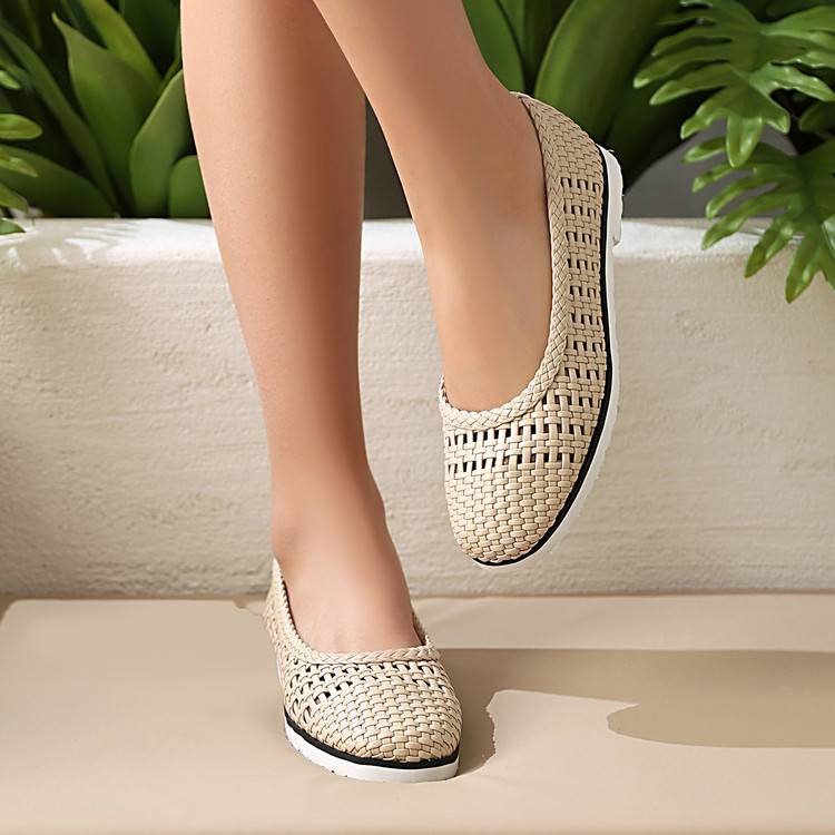 Women's Weave Mesh Ballet Flats