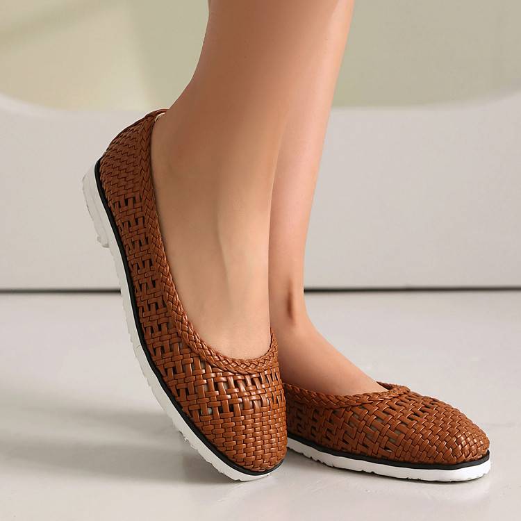 Women's Weave Mesh Ballet Flats
