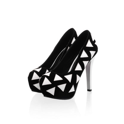 Women Platform Pumps High Heels Party Shoes Woman 3595