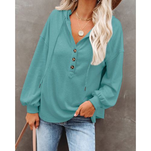 Womens Button Cardigan Solid Color Long Sleeve Sweater