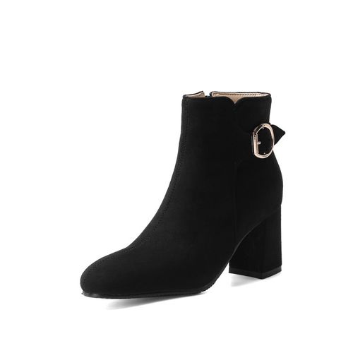 Buckle Women's High Heeled Ankle Boots