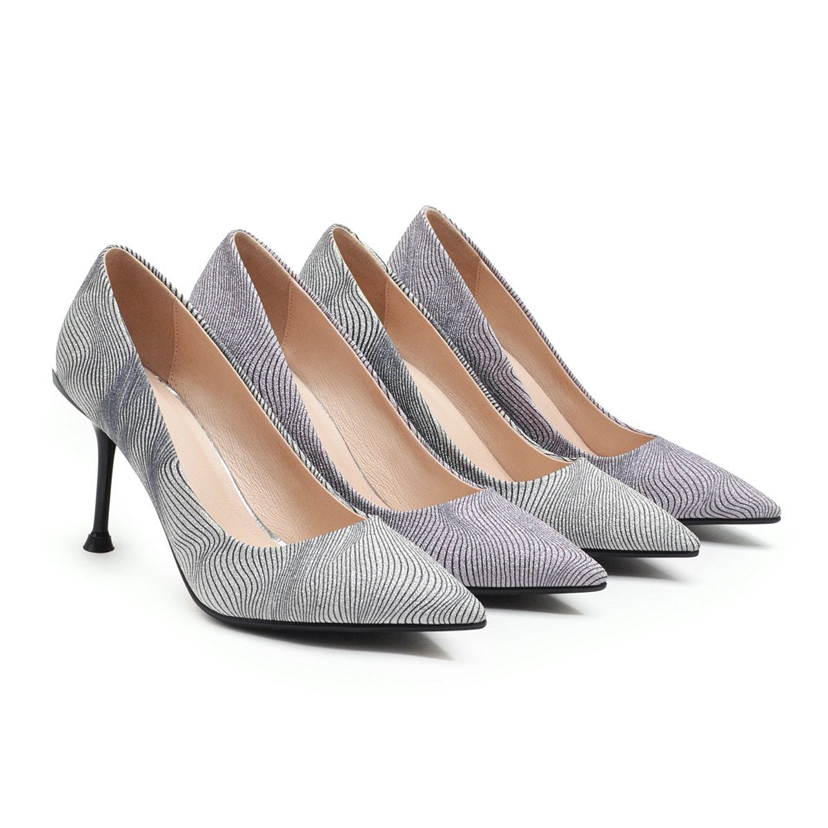 Shallow Mouth Stiletto Heel Pumps