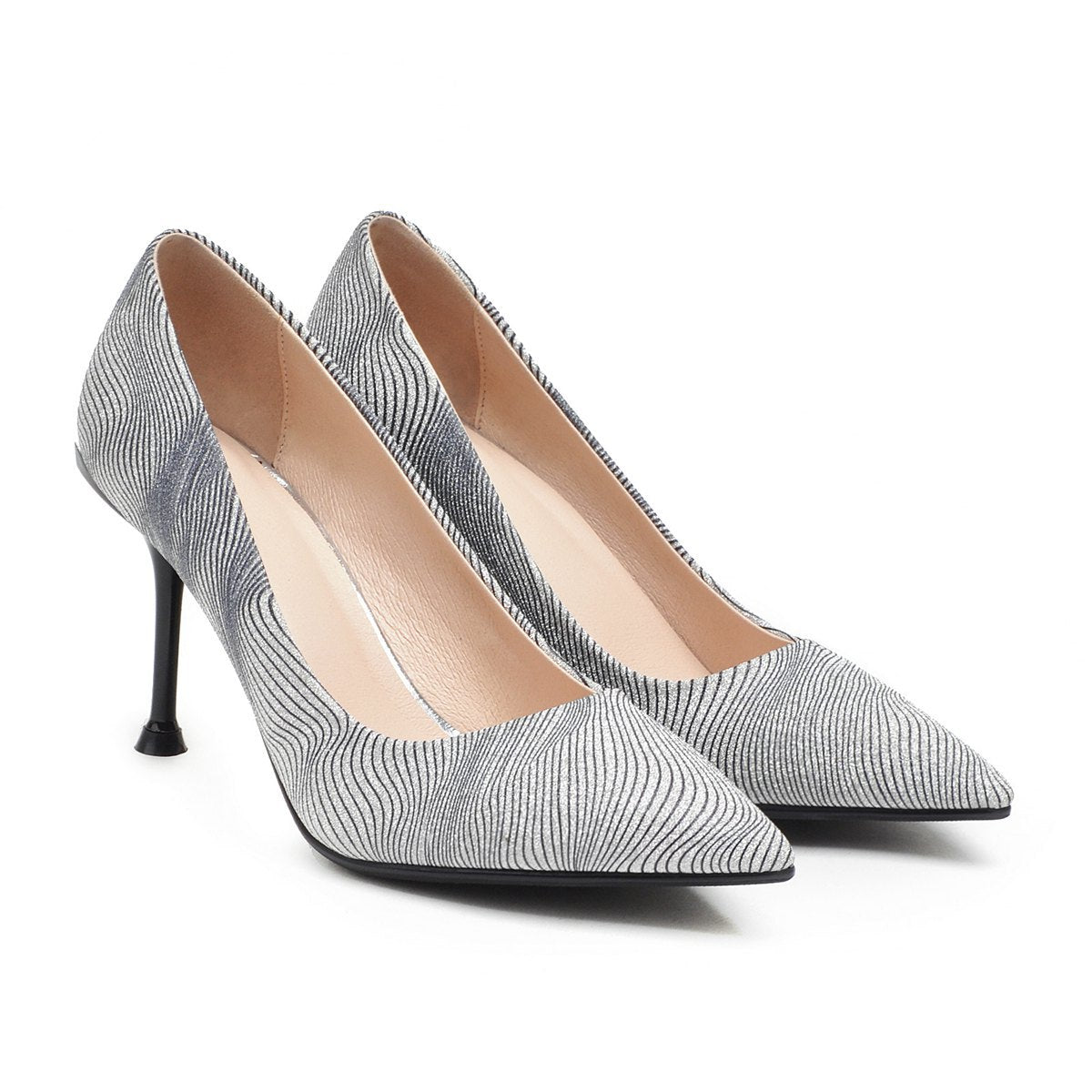 Shallow Mouth Stiletto Heel Pumps