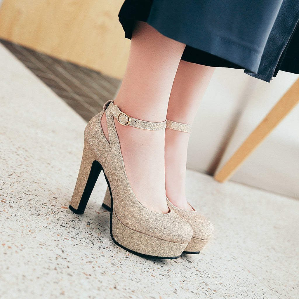 Super High Heel Women Platform Pumps Wedding Shoes