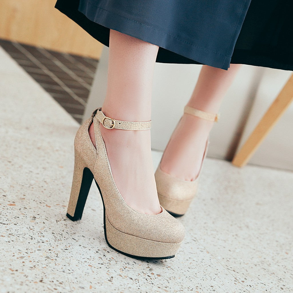 Super High Heel Women Platform Pumps Wedding Shoes