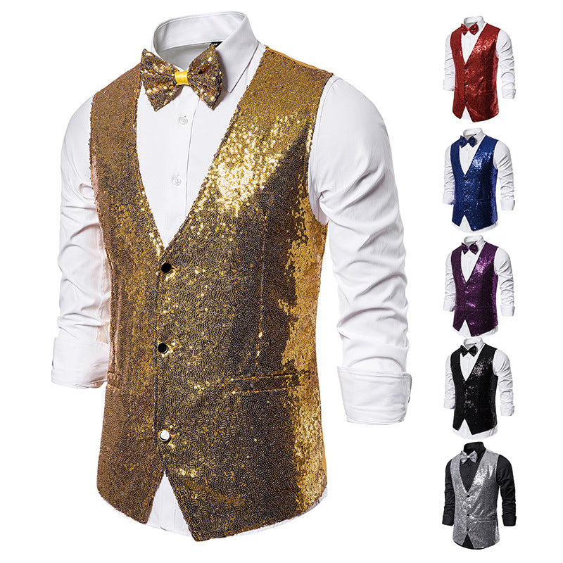 Men's Sequin Vest Performance Clothing