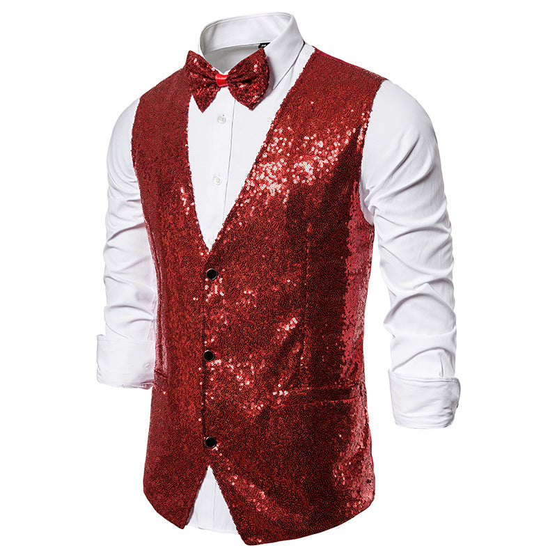 Men's Sequin Vest Performance Clothing