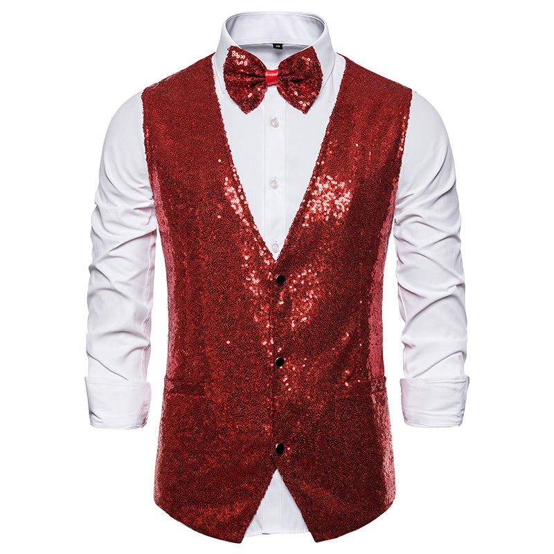 Men's Sequin Vest Performance Clothing
