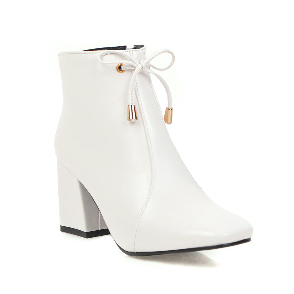 Women's British Style Low Heeled Ankle Boots