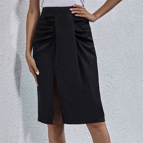 Ins Fashion Elegant Daily Daily Slit Women Skirts