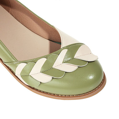 Women Love-shaped Flats Pumps Shoes