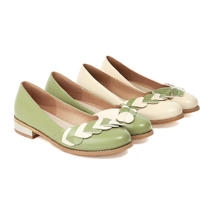 Women Love-shaped Flats Pumps Shoes