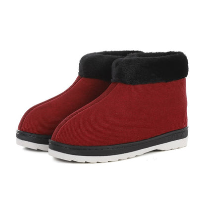 Women Winter Zipper Short Snow Boots