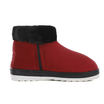 Women Winter Zipper Short Snow Boots