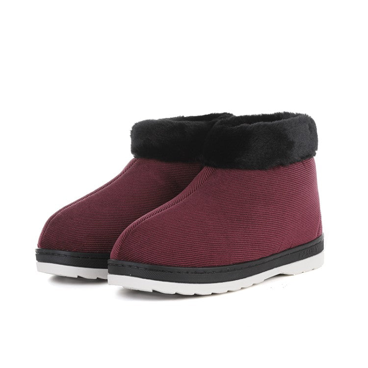 Women Winter Zipper Short Snow Boots