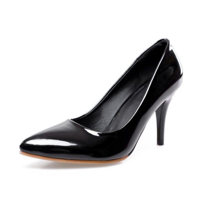 Women's Patent Leather High Heels Stiletto Pumps