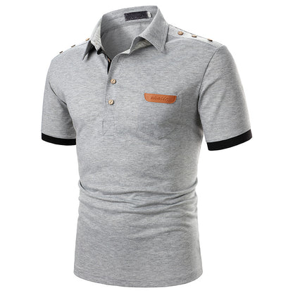 Men's Short Sleeve Solid Color Casual Shirts