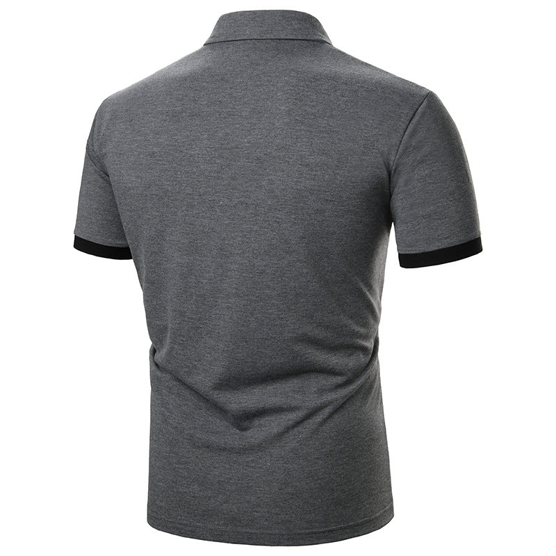 Men's Short Sleeve Solid Color Casual Shirts