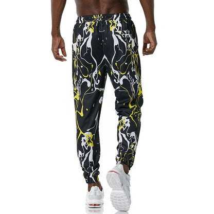 Men's 3D Digital Printing Graffiti Hip-Hop Casual Sports Jogger Pants