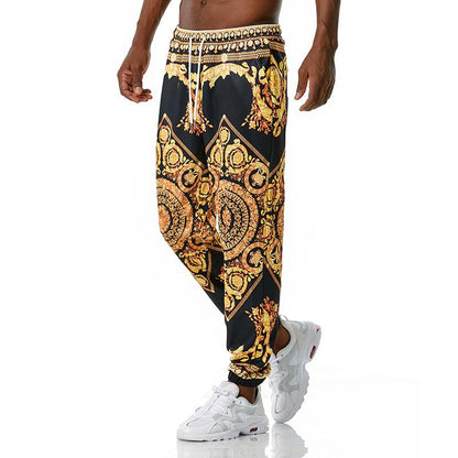 Men's 3D Royal Style Retro Printing Casual Sports Jogger Pants