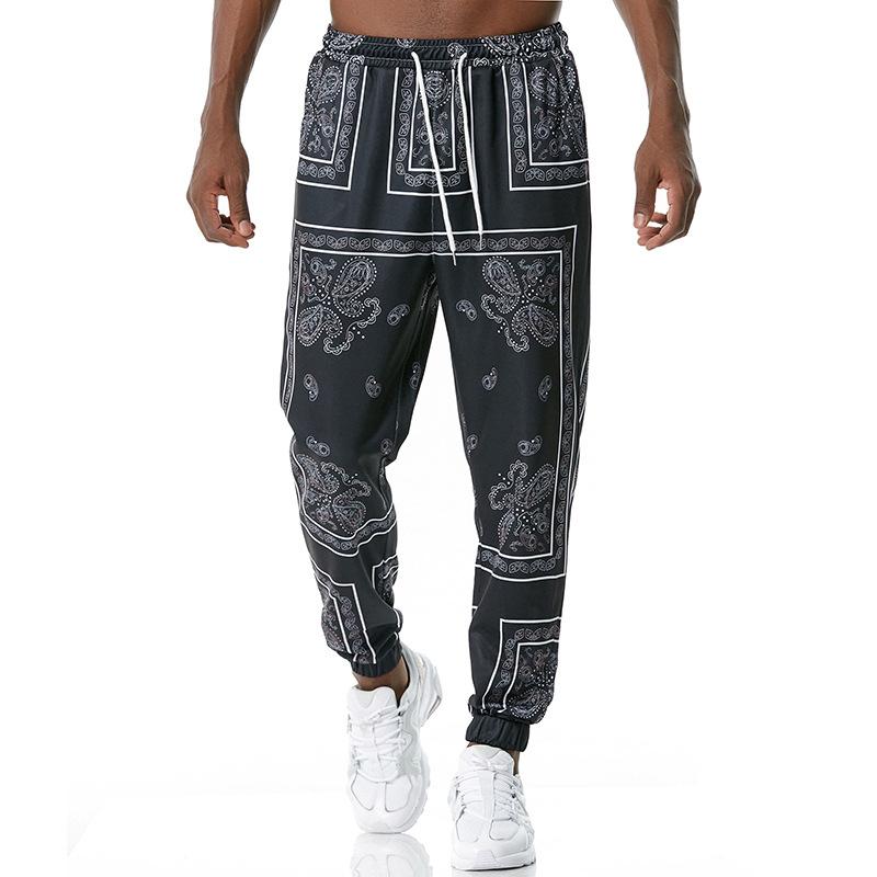 Men's 3D Retro Printing Casual Sports Jogger Pants