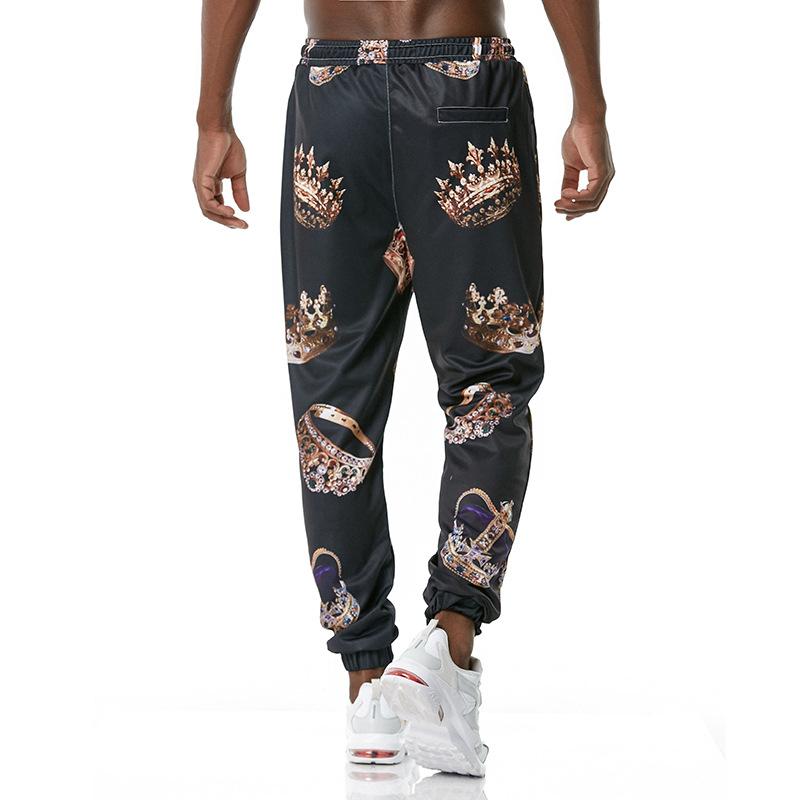 Men's 3D Royal Style Retro Printing Casual Sports Jogger Pants