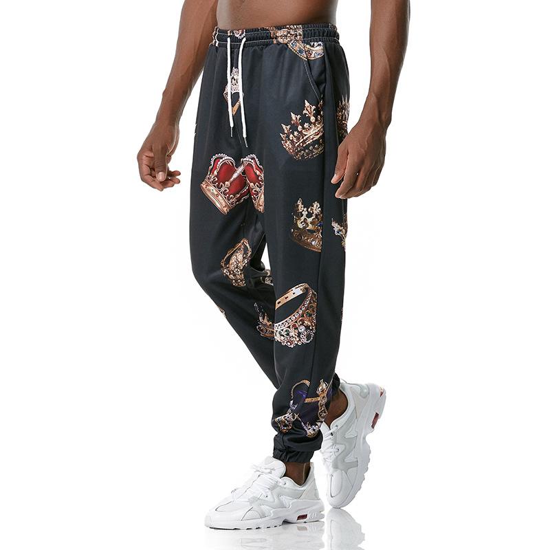 Men's 3D Royal Style Retro Printing Casual Sports Jogger Pants