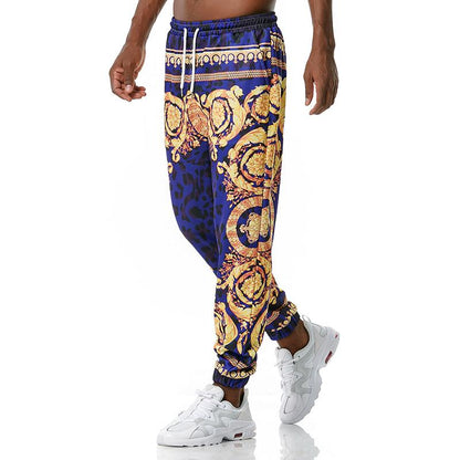 Men's 3D Royal Style Retro Printing Casual Sports Jogger Pants