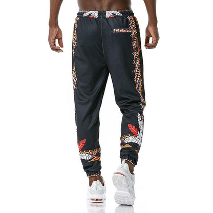 Men's 3D Royal Style Chain Retro Printing Casual Sports Jogger Pants