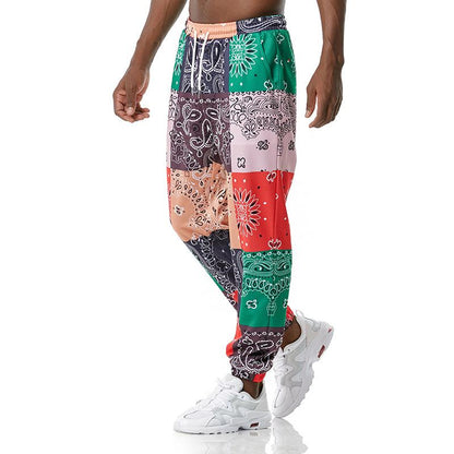 Men's 3D Retro Printing Casual Sports Jogger Pants