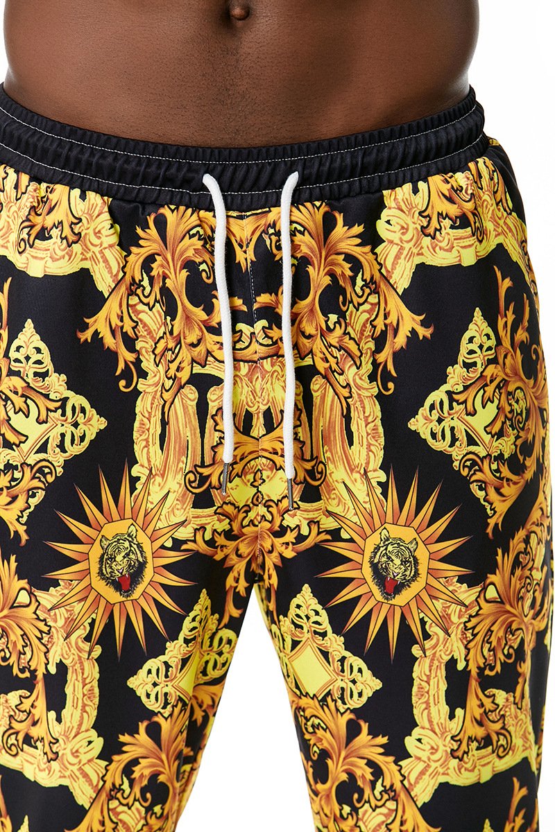 Men's 3D Royal Style Retro Printing Casual Sports Jogger Pants